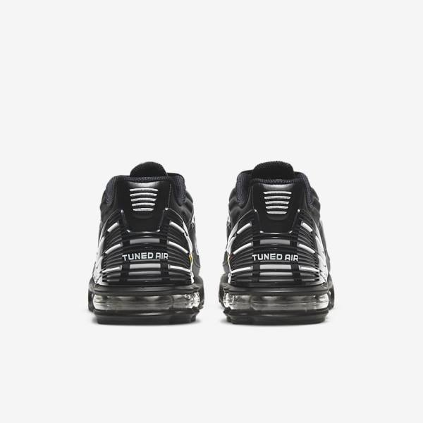 Trampki Męskie Nike Air Max Plus III Czarne Białe | NK756NDL