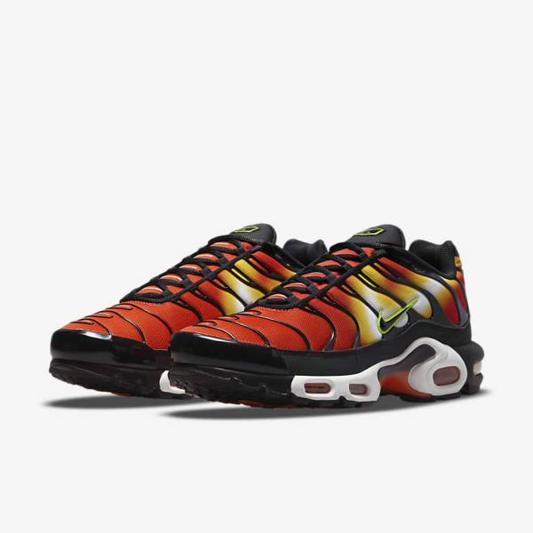 Trampki Męskie Nike Air Max Plus Pomarańczowe Złote Czarne | NK651SVU