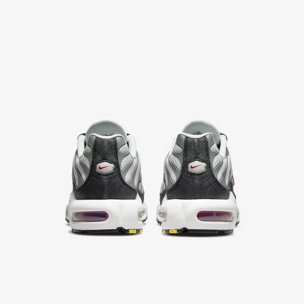 Trampki Męskie Nike Air Max Plus Szare Czarne Czerwone | NK537VQU