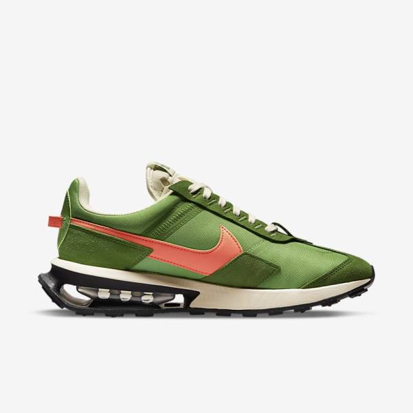 Trampki Męskie Nike Air Max Pre-Day LX Zielone Pomarańczowe | NK142LKA