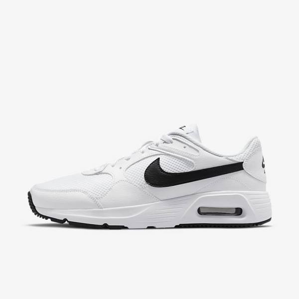 Trampki Męskie Nike Air Max SC Białe Czarne | NK015KQM