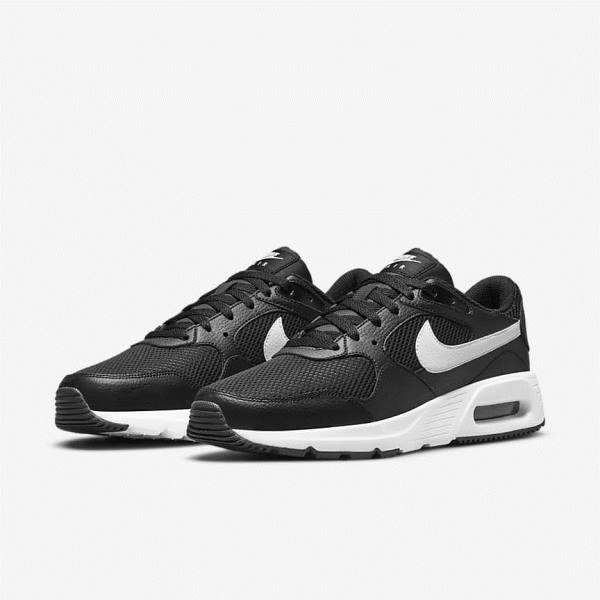 Trampki Męskie Nike Air Max SC Czarne Białe | NK814EWT