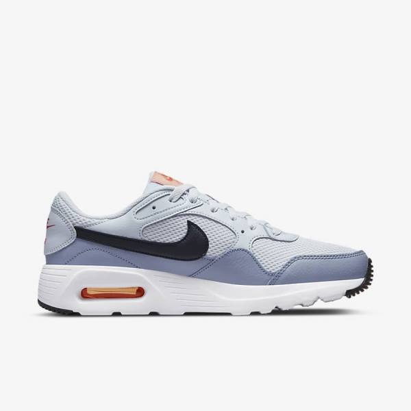 Trampki Męskie Nike Air Max SC Platyna Białe Czarne | NK796NZG