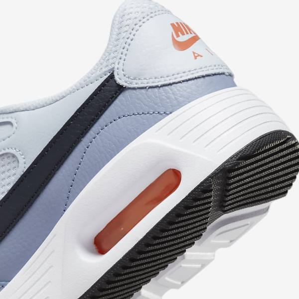 Trampki Męskie Nike Air Max SC Platyna Białe Czarne | NK796NZG