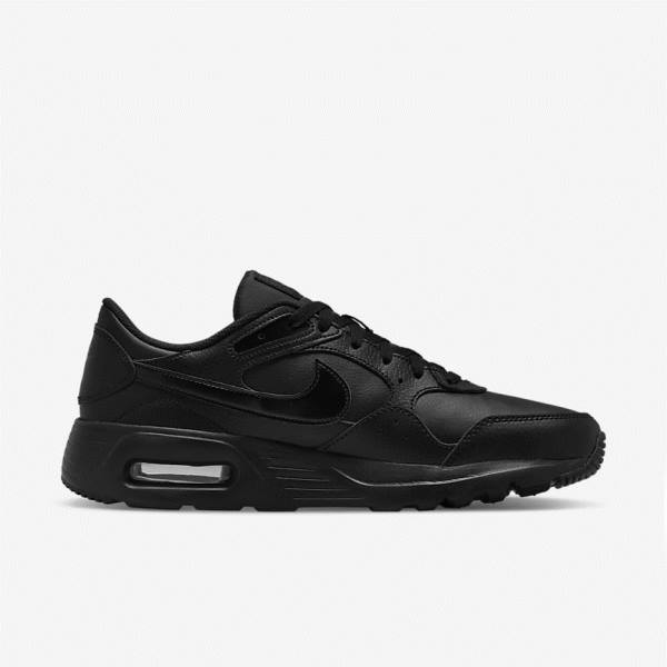 Trampki Męskie Nike Air Max SC Skórzane Czarne | NK567SOZ