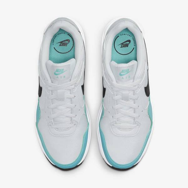 Trampki Męskie Nike Air Max SC Turkusowe Białe Czarne | NK302JUY