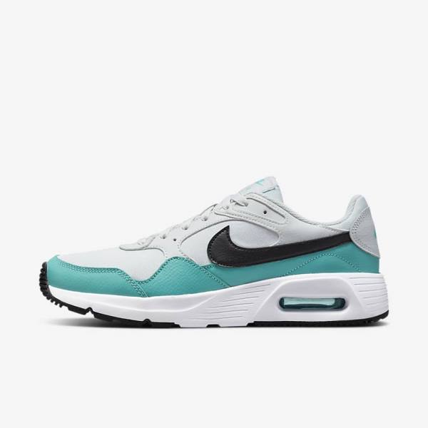 Trampki Męskie Nike Air Max SC Turkusowe Białe Czarne | NK302JUY