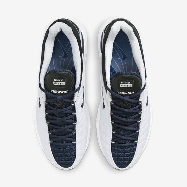 Trampki Męskie Nike Air Max Tailwind V SP Białe Granatowe Czarne Granatowe | NK547VQT