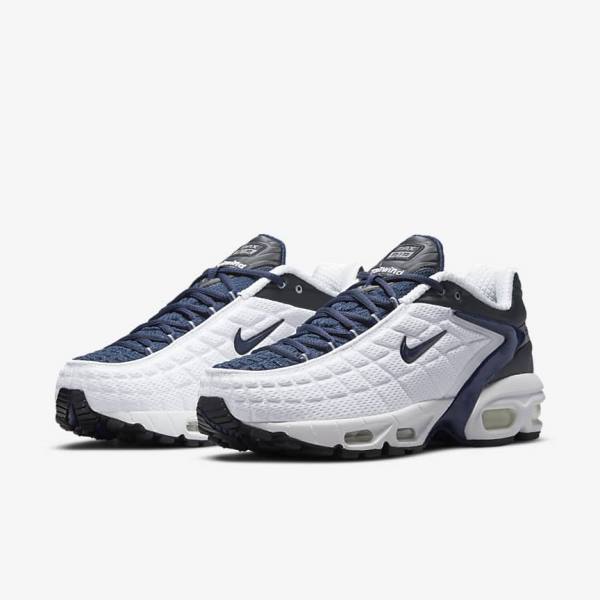 Trampki Męskie Nike Air Max Tailwind V SP Białe Granatowe Czarne Granatowe | NK547VQT