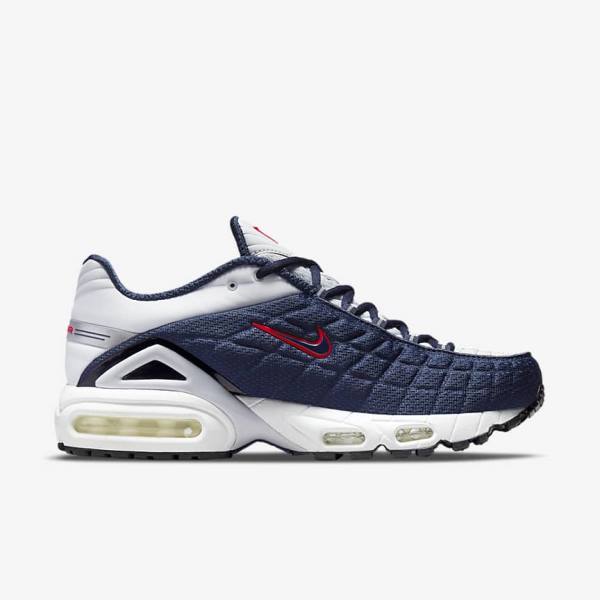 Trampki Męskie Nike Air Max Tailwind V SP Granatowe Platyna Białe Czerwone | NK701BQN