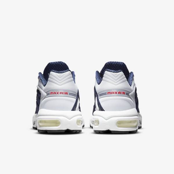 Trampki Męskie Nike Air Max Tailwind V SP Granatowe Platyna Białe Czerwone | NK701BQN