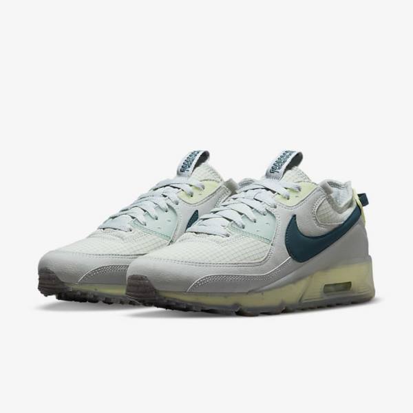 Trampki Męskie Nike Air Max Terrascape 90 Szare Głęboka Zielone Ciemny Turkusowe Zielone | NK123XZO