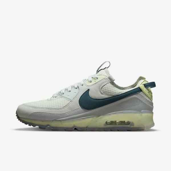 Trampki Męskie Nike Air Max Terrascape 90 Szare Głęboka Zielone Ciemny Turkusowe Zielone | NK123XZO