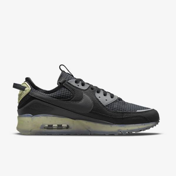 Trampki Męskie Nike Air Max Terrascape 90 Czarne Głęboka Zielone Ciemny Szare | NK638AEK