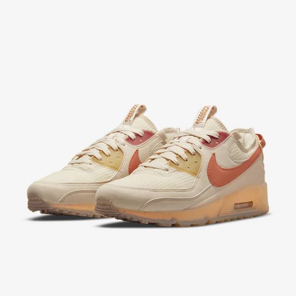 Trampki Męskie Nike Air Max Terrascape 90 Białe Pomarańczowe Różowe Żółte | NK823WRB