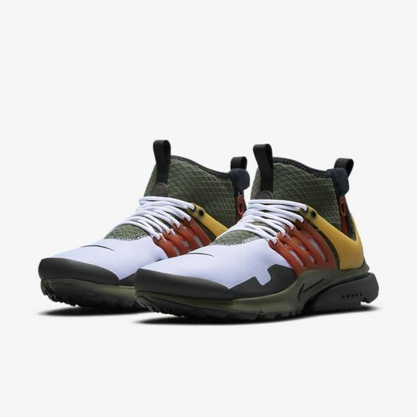 Trampki Męskie Nike Air Presto Mid Utility Ciemny Szare Zielone Czarne | NK672YMV