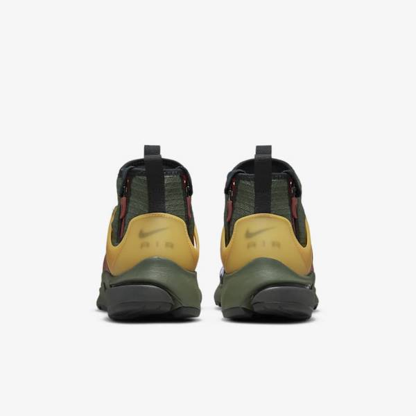 Trampki Męskie Nike Air Presto Mid Utility Ciemny Szare Zielone Czarne | NK672YMV