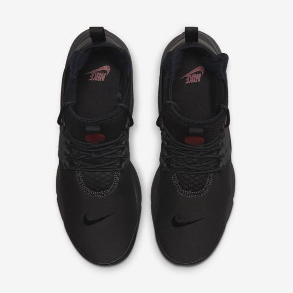 Trampki Męskie Nike Air Presto Mid Utility Czarne Ciemny Szare Niebieskie Czerwone | NK753LWV