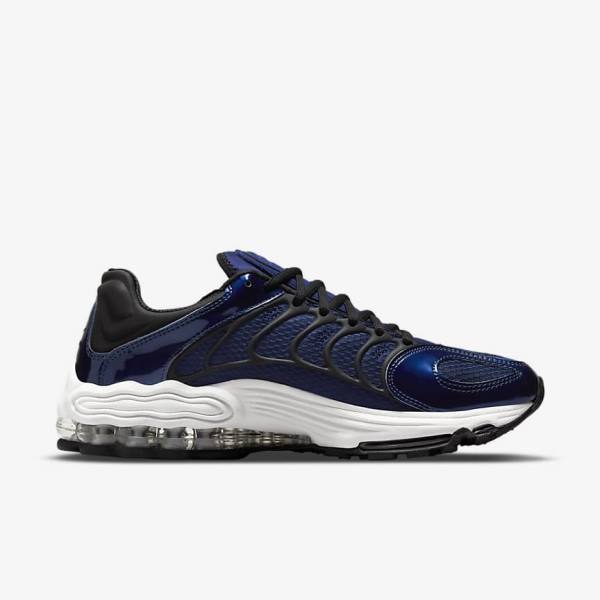 Trampki Męskie Nike Air Tuned Max Niebieskie Białe Czarne | NK285PKE