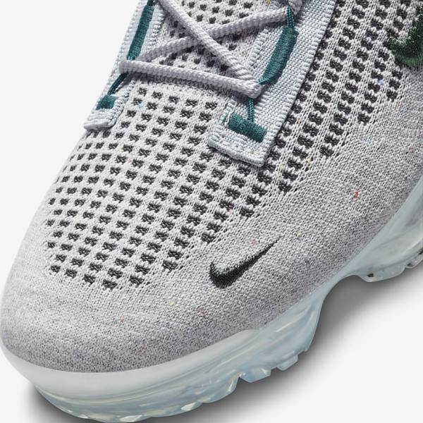 Trampki Męskie Nike Air VaporMax 2021 FK SE Głęboka Beżowe Metal Srebrne Ciemny Turkusowe | NK795ART