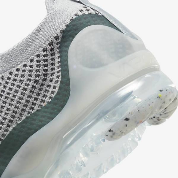 Trampki Męskie Nike Air VaporMax 2021 FK SE Głęboka Beżowe Metal Srebrne Ciemny Turkusowe | NK795ART