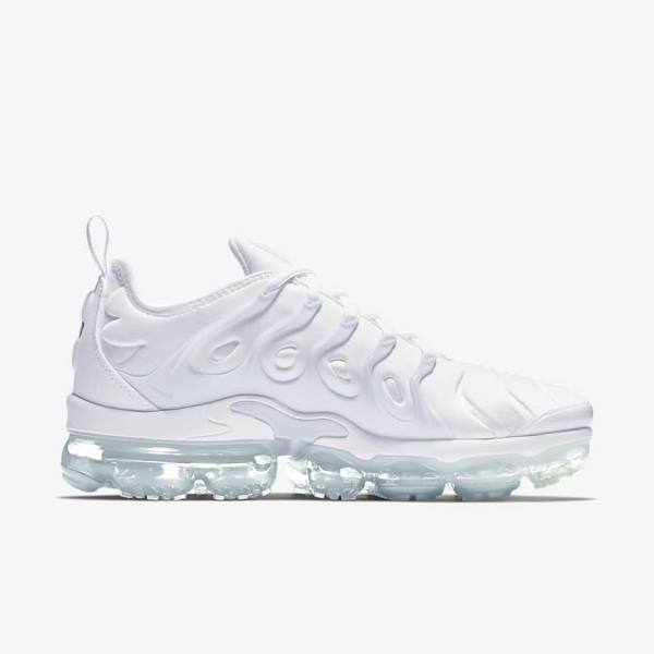 Trampki Męskie Nike Air VaporMax Plus Białe Platyna Białe | NK159ZAD