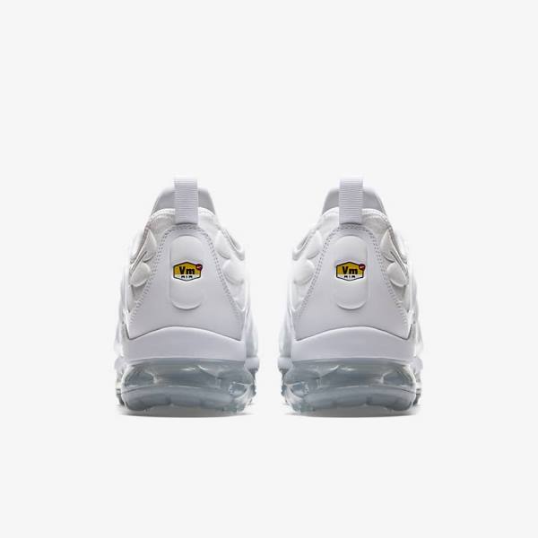 Trampki Męskie Nike Air VaporMax Plus Białe Platyna Białe | NK159ZAD