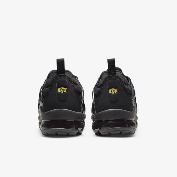 Trampki Męskie Nike Air VaporMax Plus Czarne Ciemny Szare | NK167SLV