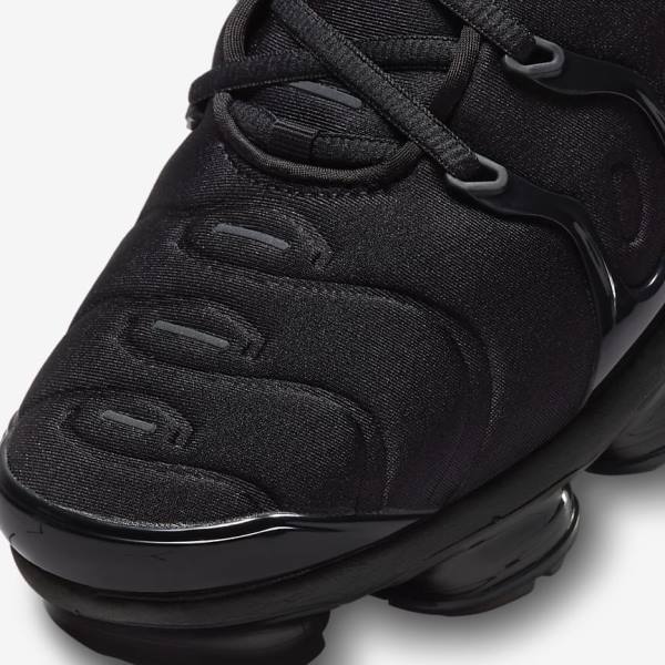 Trampki Męskie Nike Air VaporMax Plus Czarne Białe | NK374SEF