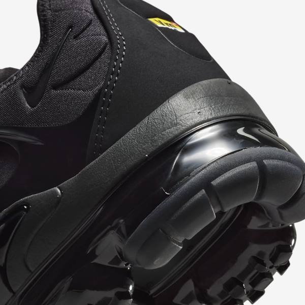 Trampki Męskie Nike Air VaporMax Plus Czarne Białe | NK374SEF