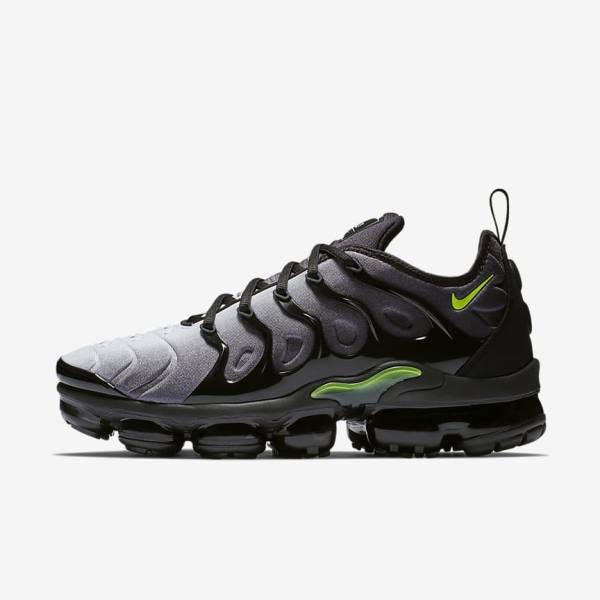 Trampki Męskie Nike Air VaporMax Plus Czarne Białe | NK374SEF