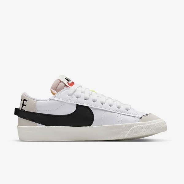 Trampki Męskie Nike Blazer Low 77 Jumbo Białe Czarne | NK493MAI