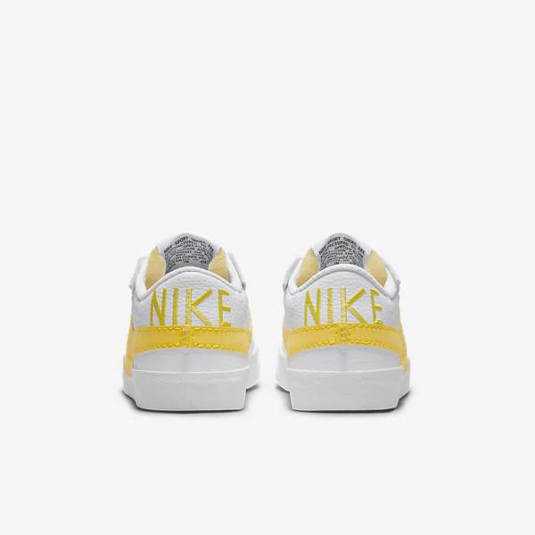 Trampki Męskie Nike Blazer Low Jumbo Białe Czarne Pomarańczowe | NK512RND