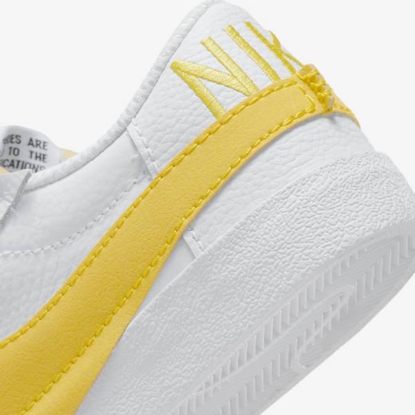 Trampki Męskie Nike Blazer Low Jumbo Białe Czarne Pomarańczowe | NK512RND