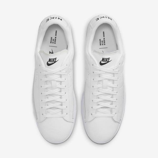 Trampki Męskie Nike Blazer Low X Białe Głęboka Brązowe Czarne | NK374BDL