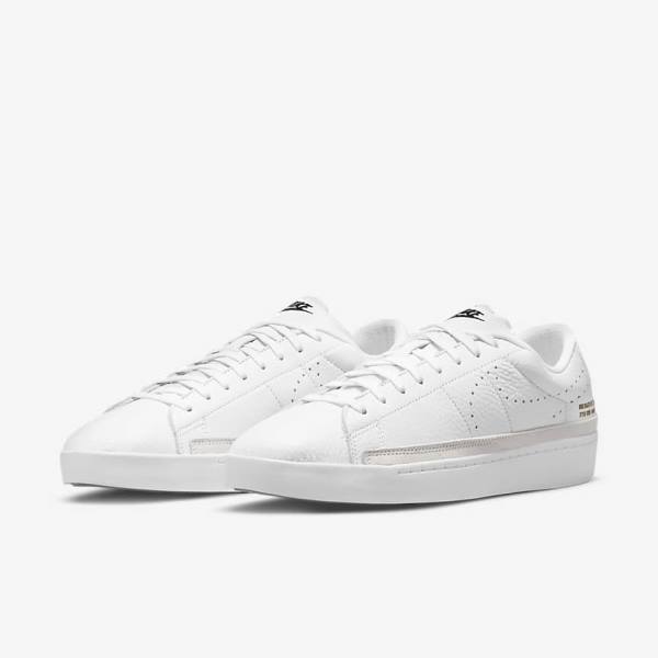 Trampki Męskie Nike Blazer Low X Białe Głęboka Brązowe Czarne | NK374BDL