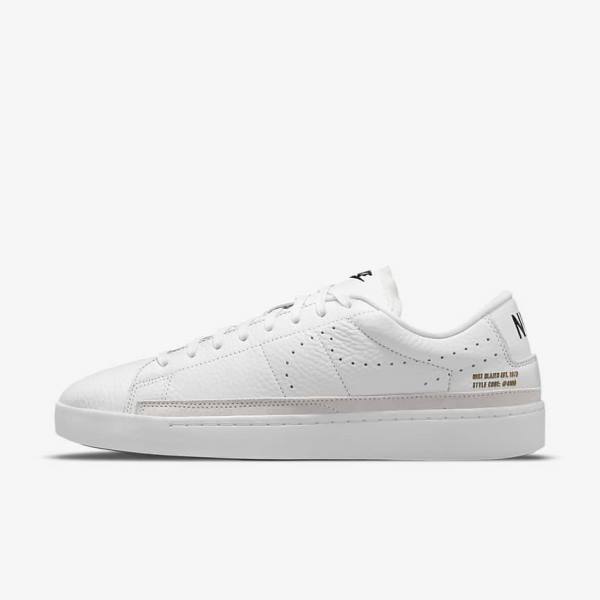 Trampki Męskie Nike Blazer Low X Białe Głęboka Brązowe Czarne | NK374BDL