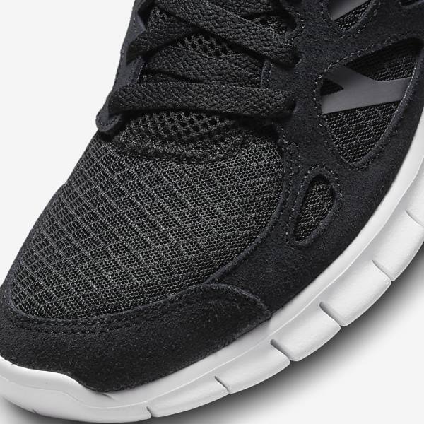 Trampki Męskie Nike Free Run 2 Czarne Ciemny Szare Białe | NK154EDU