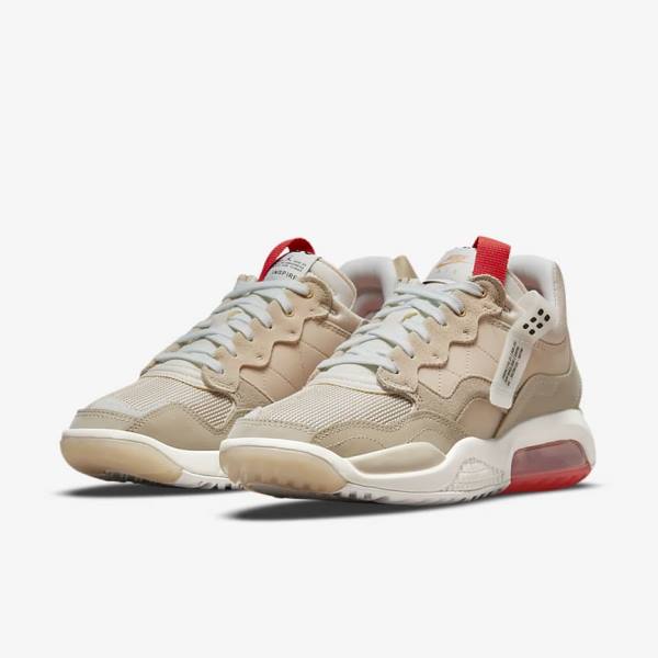 Trampki Męskie Nike Jordan MA2 Khaki Czerwone | NK296HMQ