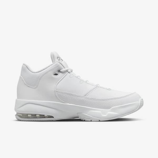 Trampki Męskie Nike Jordan Max Aura 3 Białe Metal Srebrne | NK730GDS