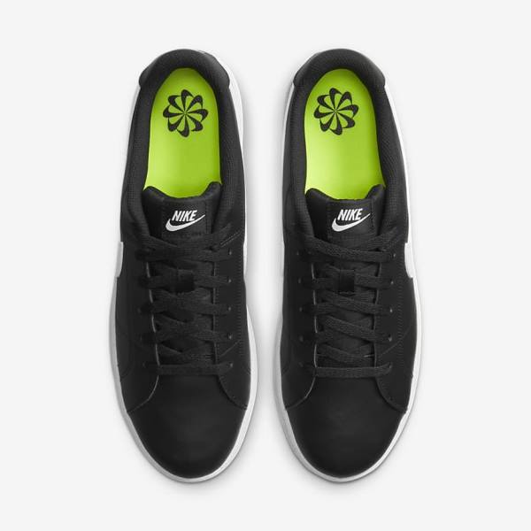 Trampki Męskie Nike NikeCourt Royale 2 Next Nature Czarne Białe | NK641TYS