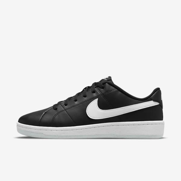 Trampki Męskie Nike NikeCourt Royale 2 Next Nature Czarne Białe | NK641TYS