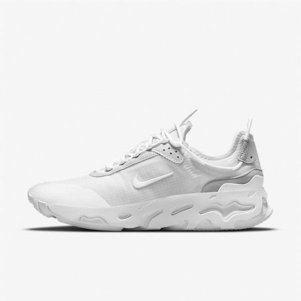 Trampki Męskie Nike React Live Białe Platyna Białe | NK357BVO