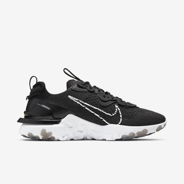 Trampki Męskie Nike React Vision Czarne Białe | NK690ECX