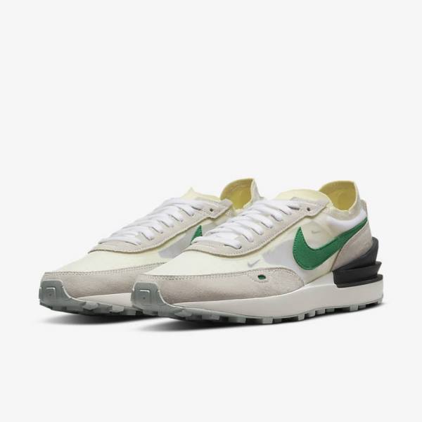 Trampki Męskie Nike Waffle One Białe Czarne | NK540CXF