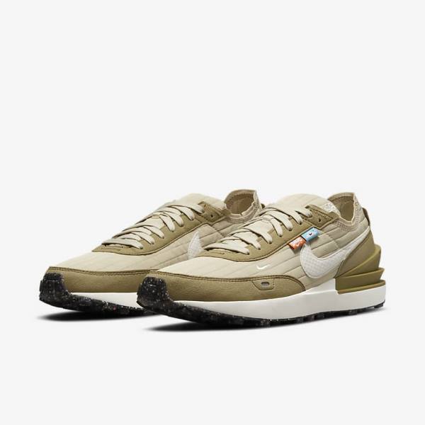 Trampki Męskie Nike Waffle One Premium Brązowe Czarne | NK012VYQ