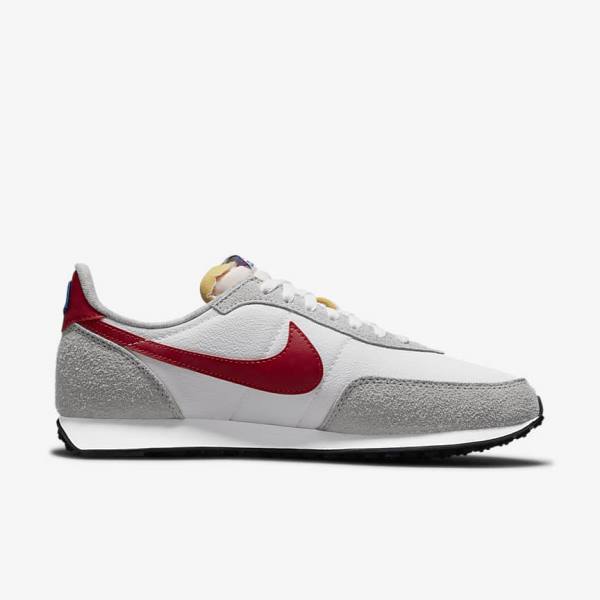 Trampki Męskie Nike Waffle Trainer 2 Białe Głęboka Szare Królewski Niebieski Czerwone | NK140AHS