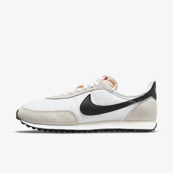 Trampki Męskie Nike Waffle Trainer 2 Białe Czarne | NK875ROV