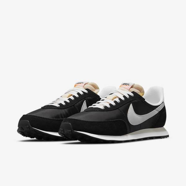 Trampki Męskie Nike Waffle Trainer 2 Czarne Pomarańczowe Białe | NK124HJN