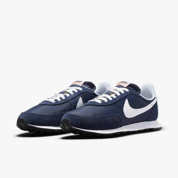 Trampki Męskie Nike Waffle Trainer 2 Niebieskie Granatowe Białe | NK156GBD